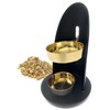 TRINTURA Incense Burner Height Adjustable Black Gold Includes 20g Boswelia