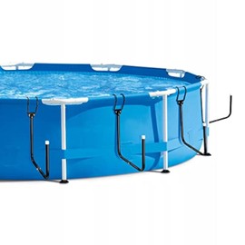 4 Pack Pool Solar Cover Holder Tube Set Keep Pool Keep Solar Blankets Off The Ground for Above-Ground Swimming Pool Solar Blankets Storage (Black)