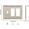 Henne Bery Sunken Pearls Decorative Wall Plate Outlet Cover Satin