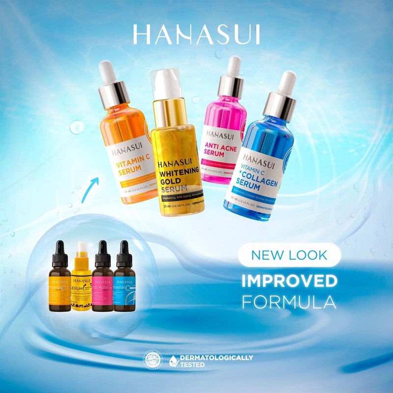 HITAM Hanasui Whitening Gold Serum - Anti-aging Bright & Glowing