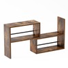 Expandable Cabinet Organizer Shelf, Set of 2 Kitchen Counter Shelves