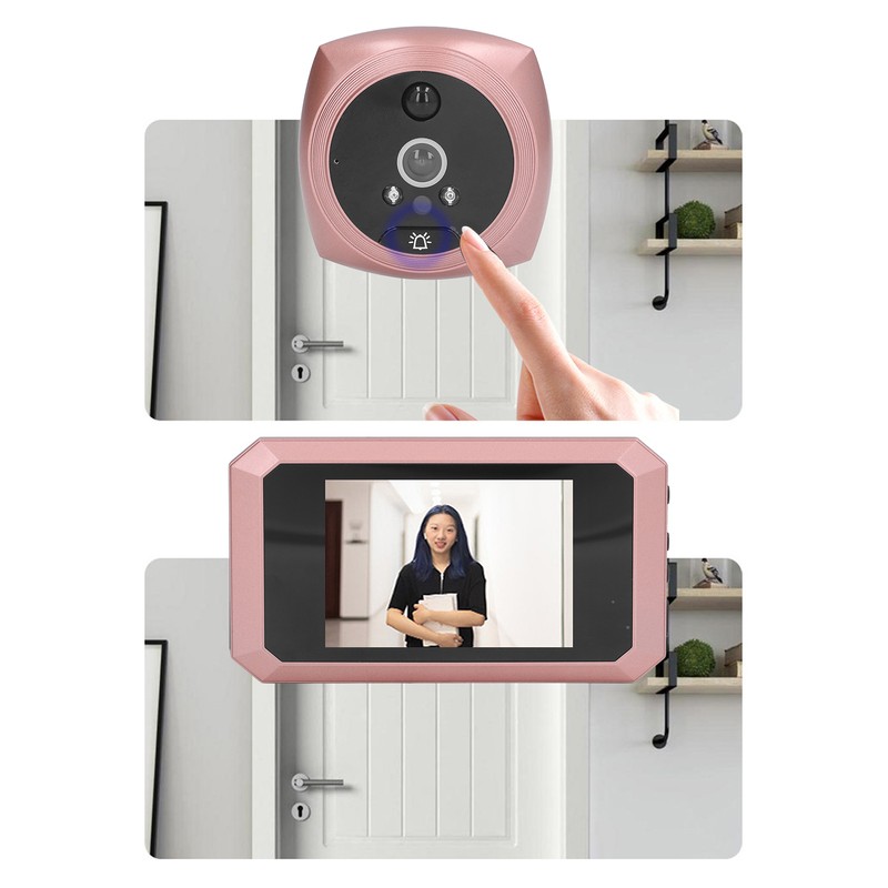 Peephole Viewer 3.5in Screen 1080P HD 10x Zoom Wide Angle