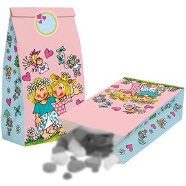 Lutz Mauder 10002 Prinzessin Miabella 8 Partytüten aus Kraftpapier incl. 8 Namenssticker