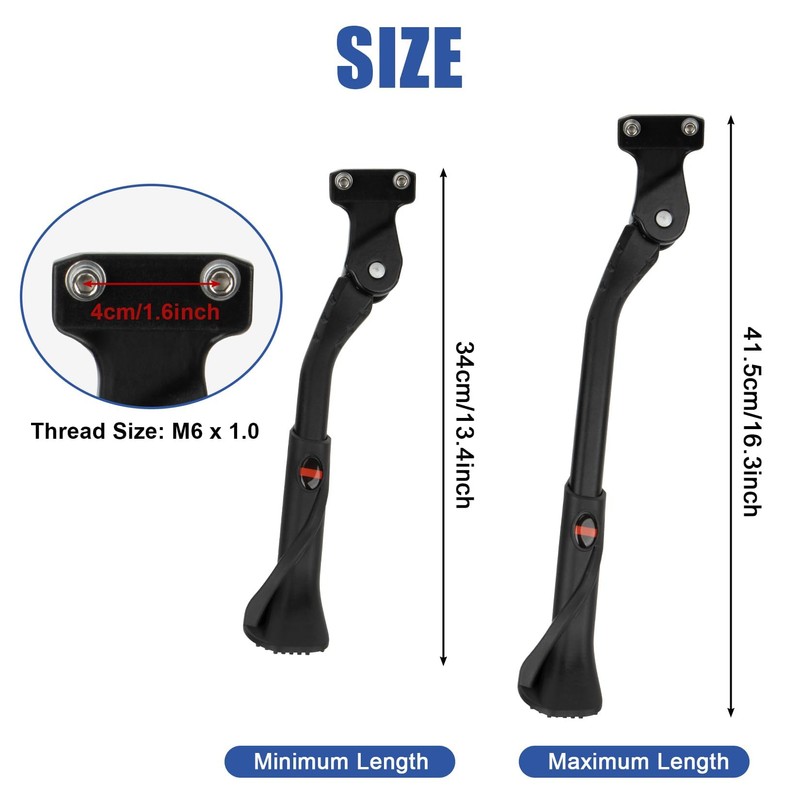 PSLER Bike Kickstand for 24"-29" Adult Bike Ebike MTB w/