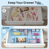 Vtopmart 25 Pack Plastic Drawer Organizers with Non-slip Rubber Pads