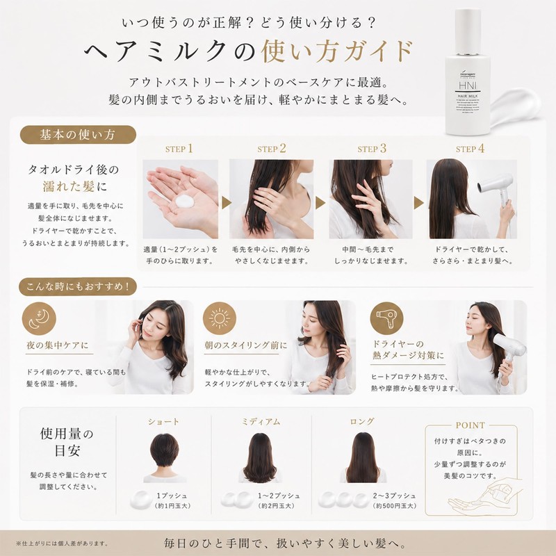 Heart Hair Botanical Hair Milk cocorogami 3.4 fl oz (100
