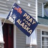 Pray For Alaska Flag Sign 2x3 Support Alaska Strong Flag
