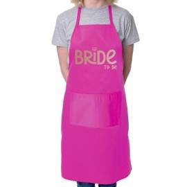 Print4U Bride To Be In Rose Gold Print Hen Party Wedding Gift Baking BBQ Apron Pink