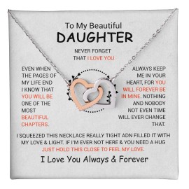 ShineOn To My Daughter Necklace, Daughter Father Necklace, Daughter Gift From Dad, Mom