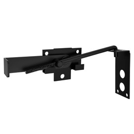 Pack of 1 Sliding Door Latch with Hook,Black Shed Door Cam Latch,Flip Action Door Lock,7in Lock Lever,for Farm Garden Courtyard Wooden Door,Pet Partition Door,Door Frame