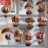 10 Bales De Ar Quente De Natal De Madeira 2d