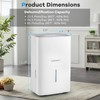 COSTWAY 65 Pints Energy Star Dehumidifier, 5000 Sq.Ft Portable Large