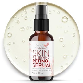 Suero de retinol para cara con ácido hialurónico y vitamina E - Para antienvejecimiento, líneas finas, arrugas, rejuvenecimiento, marcas de acné y cic