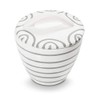 Gmundner Keramik Manufaktur 0106DZGO09 Graugeflammt Gourmet Sugar Bowl Diameter 9