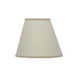 AHS Lighting SD1848-08RE Mix 'N Match Empire Lampshade with Regular Clip, 8-Inch, Ivory-Natural Trim