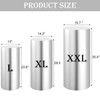 Set of 3 - Silver Cylinder Pedestal Stand Covers, Flexible