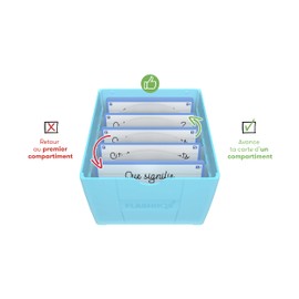 Oxford Flashbox, Box for Storing, Revising and Scanning Index Cards 2.0 (7.5 x 12.5 cm)