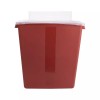 Rubbermaid 메데겐 샤프 컨테이너 3갤런 빨간색/검정색 큰 비틀림 경로 뚜껑