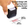 Self Inking Rubber Stamp, Refillable Red Ink Preinstalled - FAXED