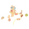 Wooden Animals Stacking Toy Colorful Improve Coordination Blocks Balancing Tree