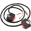 Royitay 2 PCS Motorcycle Headlight Switch Toggle Handlebar Switch 12v