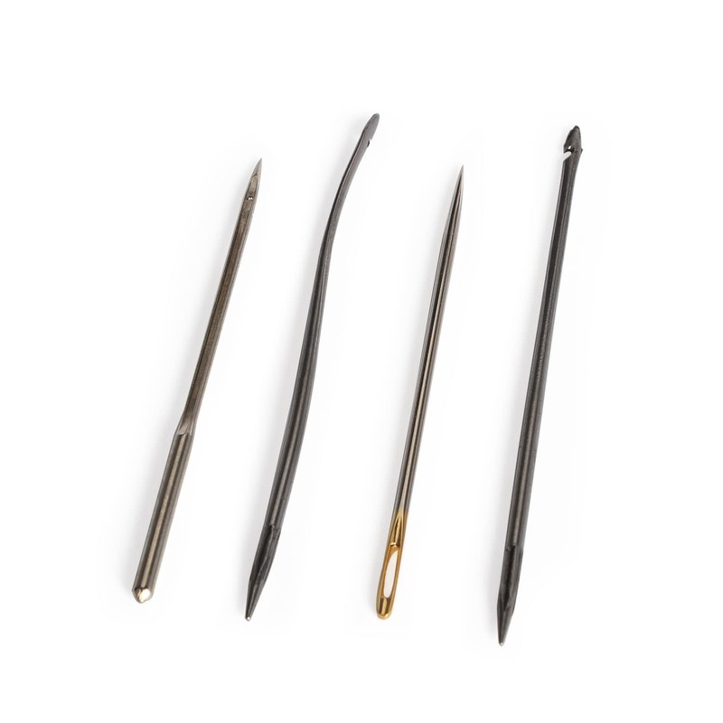 Copper Handle 4 Needles Sewing Awl Hand Stitcher Shoe Repair