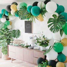 GAKA Green Gold Balloons 12 Inch 50PC Green and Gold Confetti Balloons Mexican Fiesta St. Patrick’s Day Decorations Green Gold Party Decorations