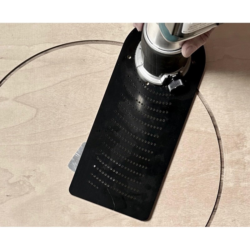 Jasper M350 Blemish-Free Pivot Plate – Router Circle Jig Accessory