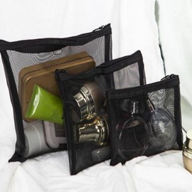 Cosmetic Bag, Pouch, Inner Organizer, Makeup Drawstring Bag Travel F type BL08338 100ea