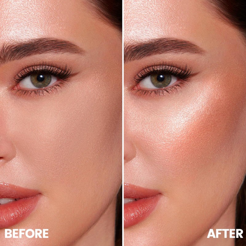 FOCALLURE Shimmer Liquid Highlighter, Smooth Cream Formula and Non-greasy Finish,Delivers