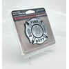 Firefighter Support Black Accent Chrome Auto Emblem