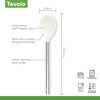 Tovolo Silicone Mixing Spoon With Stainless Steel Handle, Scratch-Resistant &