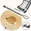 VPbao 3pcs Hat Retainer Clips, Adjustable Elastic Windproof Hats Chin