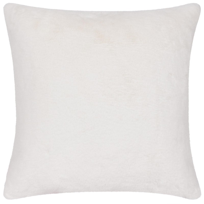 Heya Home Cozee Check Faux Fur Cushion Cover, Yellow