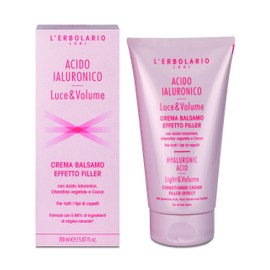 L'Erbolario Hyaluronic Acid Light and Volume Conditioner Cream - Hair Conditioner for Women and Men with Keratin and Coconut - All Hair Types - 5.1 oz