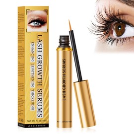 AVCXEC Eyelash Serum, Lash Serum, Eyelash Growth Serum Without Hormones, Eyebrow Serum, Effective Eyelash Serum, Eyelash Serum for Long Eyelashes, A Quick Eyelash Extension, 4 ml