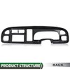 GRAND ORANGE Dash Board Bezel Cover Dashboard, Compatible with Dodge