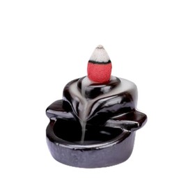 WEWAYSMILE Mini Backflow Incense Holder Waterfall Incense Burner, Incense Cone Holder, Aromatherapy Ornament Home Decor for Meditation Yoga Office