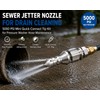 Sewer Jetter Nozzle for Drain Cleaning – 5000 PSI Mini