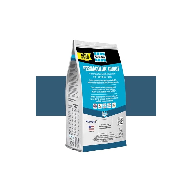 LATICRETE PERMACOLOR GROUT TWILIGHT BLUE 8LB