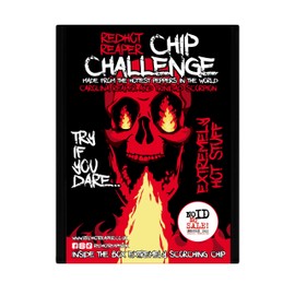 Red Hot Reaper – 1x Chip Challenge Hottest Snack Carolina Reaper & Trinidad Scorpion - Super Spicy Hot Chip