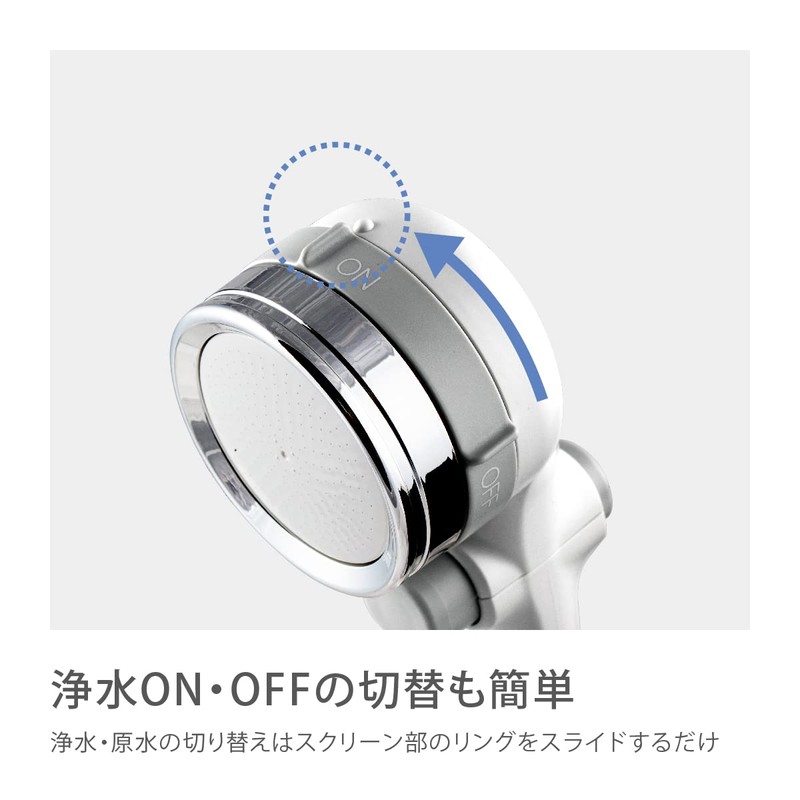 Takagi JSB222 Shower Head, Water Purifier, Chlorine Removal, Water Saving,