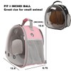 Hamster Backpack Carrier, Bearded Dragon Carrier Backpack with Clear Bubble