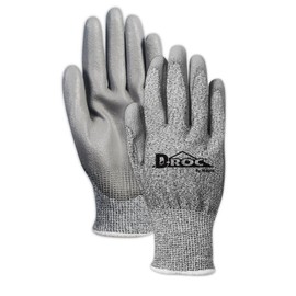 MAGID D-ROC ANSI A2 13-Gauge Hyperon Polyurethane Coated Work Gloves, 12 Pairs, Size 9/Large, GPD510