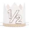 Agvgaza Simple Half Birthday Party Crown - Classic 1/2 Birthday