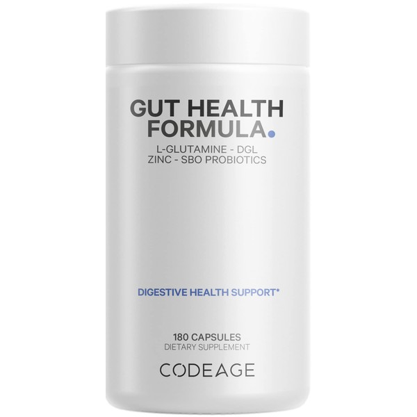 Codeage Codeage Gut Health Supplements Vegan Formula - L Glutamine,