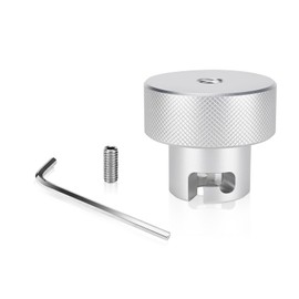 Generic Knob for Harbor Freight Hydraulic Press, 3/8"" Bottle Jack Valve Release Screw, Made of Excellent 6061 Aluminium, Silvery