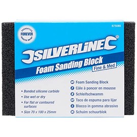 Silverline Foam Sanding Block Fine & Medium (675085)