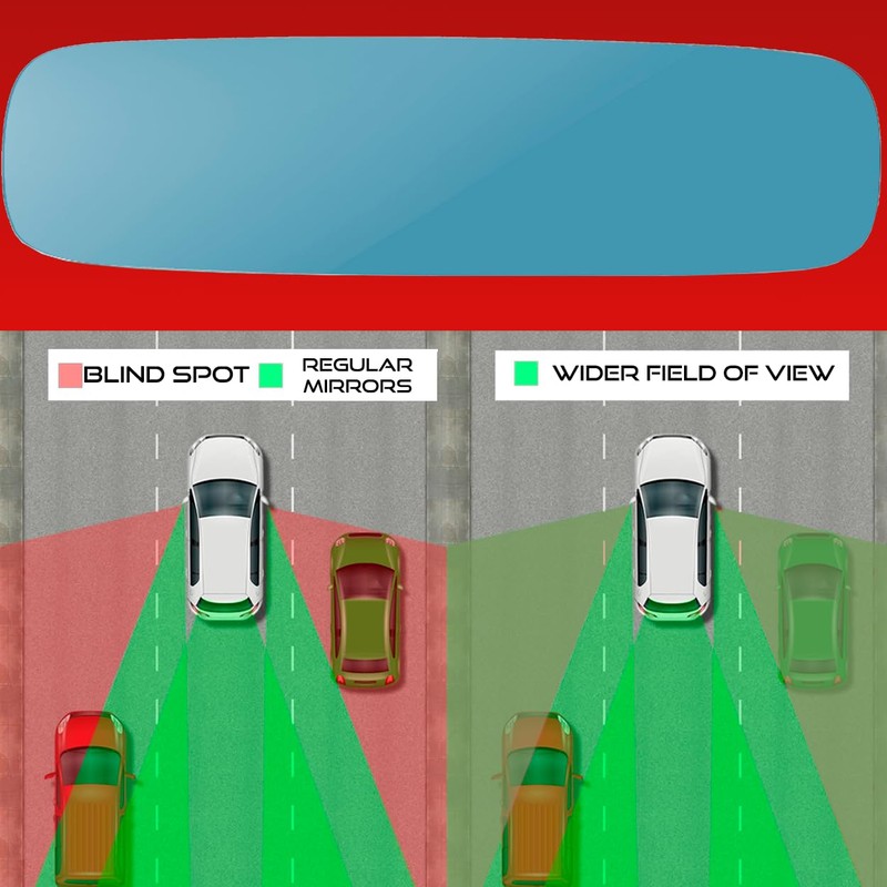 Utopicar frameless Rearview Mirror