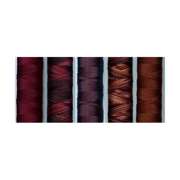 Sue Spargo Eleganza #5 Perle, Five 40yd Spools of Polished